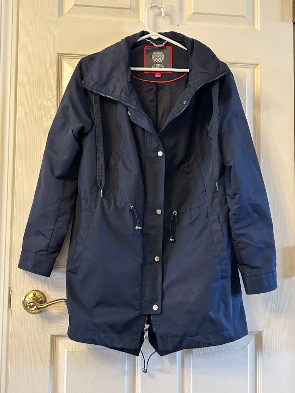 Vince Camuto Rain Jacket, Navy, Size M